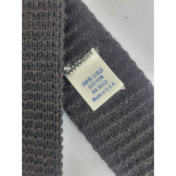 615 COLLECTION SQUARE NIT 100% COTTON NAVY BLUE TIE 52" LONG 2.25 WIDE - Picture 7 of 9